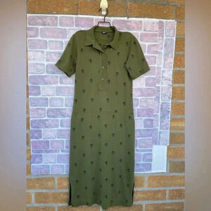 JIL SANDER NAVY polo shirt dress size 32/small